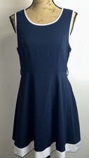 Vintage SUNNYGIRL Womens Sz AU12 Dress Fit  Flare Sleeveless Retro 90s Bows VGC