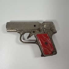 1940 Stevens Spitfire Cap Toy- Airplane Grips- Working Made In USA Red Handle