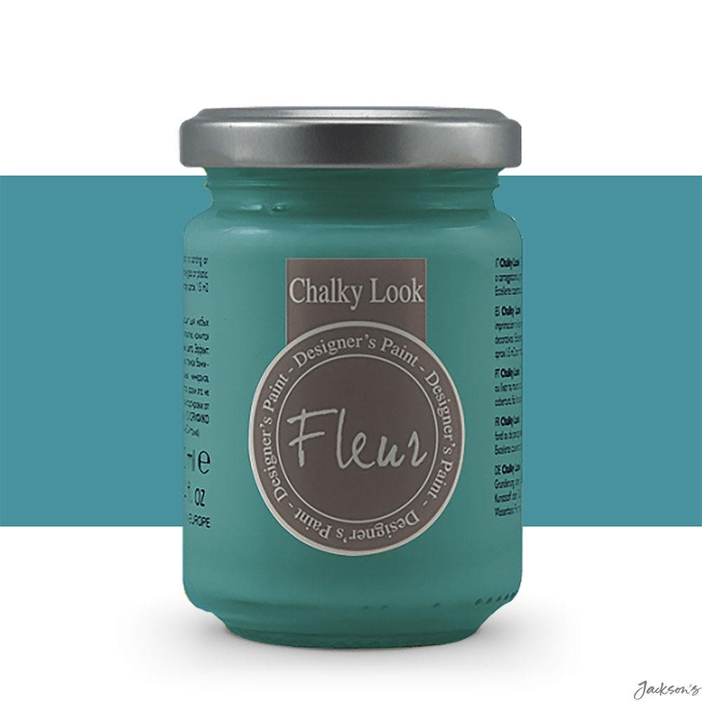Fleur Designer's Paint Chalky Look Mineral Paint 130ml Malaysia Blue F58