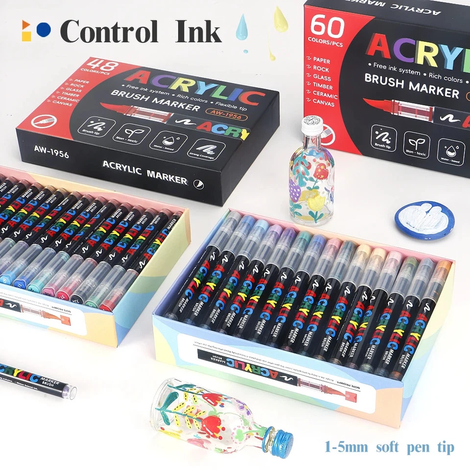 Acryl Marker Stifte Set 168 Farben Feine Spitze Für DIY Handwerk - Bild 1 von 4