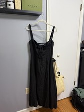 Black Long Dress Corset Style Size XL Womens NWT