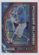 2020 Prizm Draft Picks Power Surge Red & Purple Hyper Garrett Mitchell 0t1f