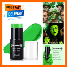 Light Green Face Paint Stick, St Patrick's Day Lime Green Body Paint, Washable