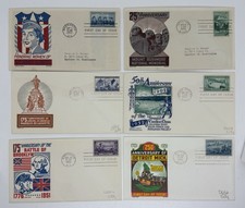 First Day Issue Stamp/Envelope Sixteen 1951-53, One 1964, One 1952 Postcard