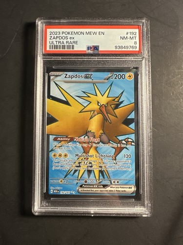 Zapdos ex graded PSA 8 for sale on eBay