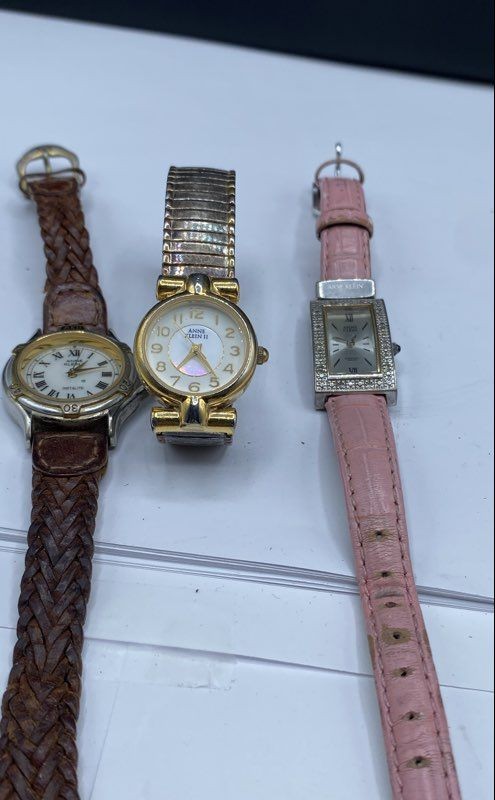 Women's Anne Klein Stainless Steel Up to 30.mm Watch Bundle 3pcs 76.1g