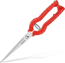 Extra Long Pruning Shears, Gardening Hand Pruners with Stainless Steel Blades, G