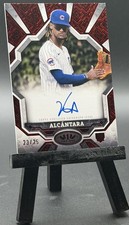 2025 Topps Tier One - Kevin Alcantara - Break Out Auto - Red Foil /25 RC Cubs