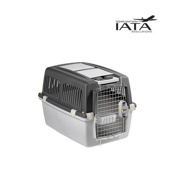 Pet Carrier Gulliver with Wheels Durable Plastic Travel Crate for Cats and Dogs