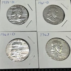 Franklin Silver Half  Dollars