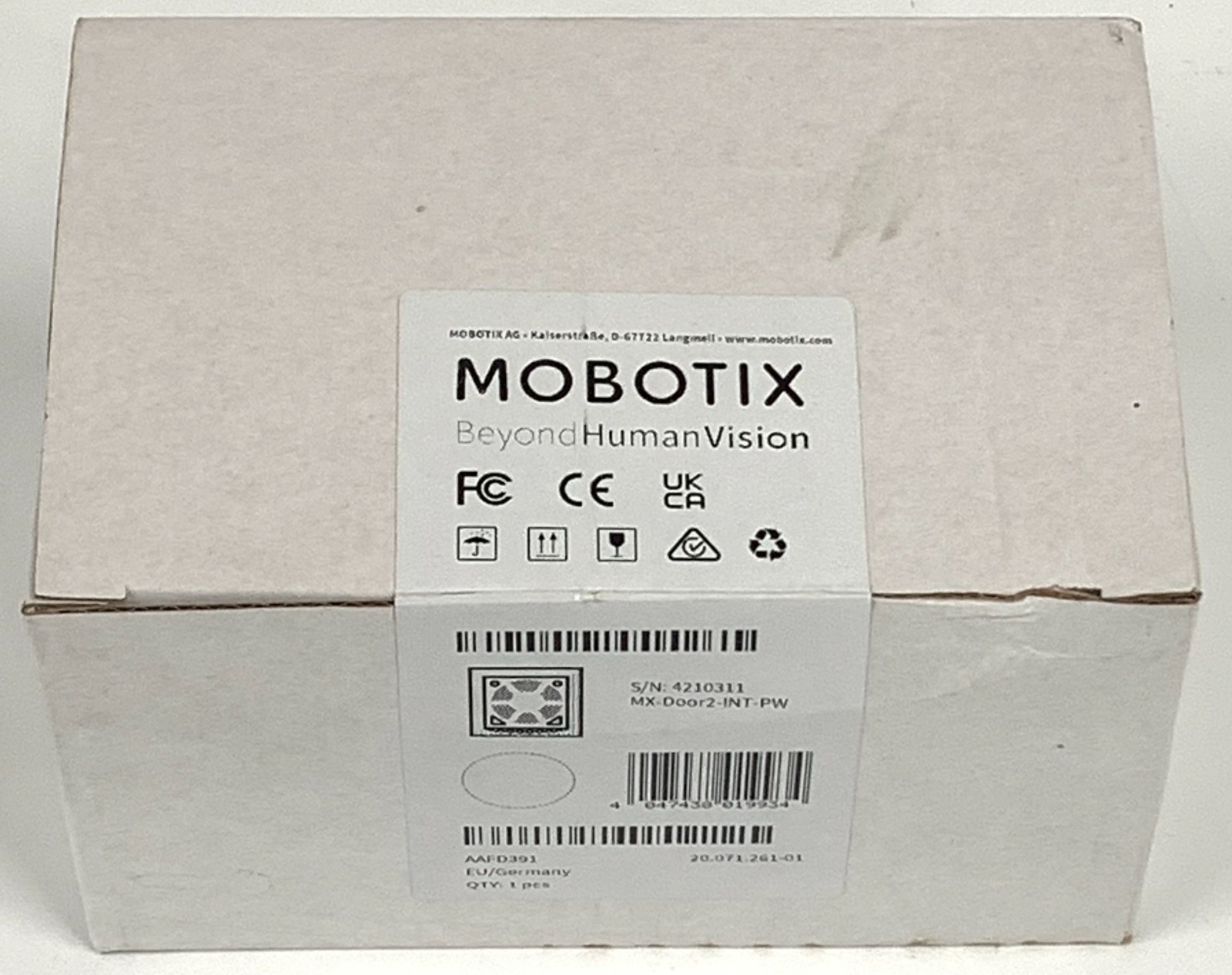 Mobotix MX-Door2-INT-ON-PW On-Wall Mounting Door Master - Weatherproof