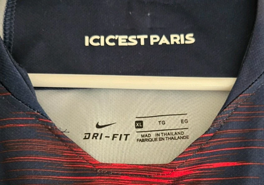 Camiseta Nike PSG Mbappé #7 2018/19 auténtica local XL Paris Saint Germain Foto 3 de 4