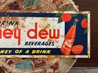 HONEY DEW ORANGE SODA COLA STORE ADVERTISING  1950-60s  VINTAGE SIGN GAS OIL — photo 3