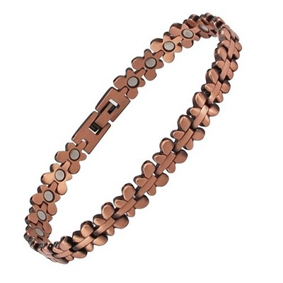 Magnetisches reines Kupfer Gliederarmband mit 24 Magneten, handgefertigt, kostenlose UK-Lieferung