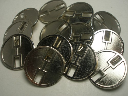 New lots Silver Metal Buttons sizes 5/8 ,11/16, 7/8 ,1 1/8 , Blazer Jacket #SR - Picture 5 of 9