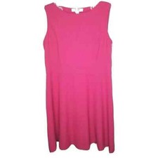 9 & Co Fuchsia Sleeveless Dress Work Career Church Night Out Pretty Lined sz 14.