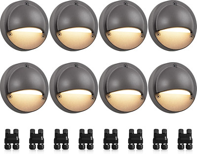 Low Voltage LED Deck Lights 8-Pack with Fastlock2 Connector, 3000K
