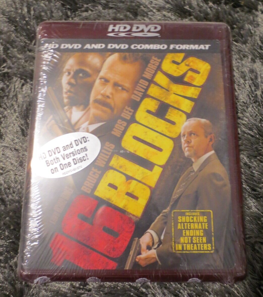 16 Blocks HD DVD & DVD 2006 Widescreen Region 1 Bruce Willis Mos Def ...