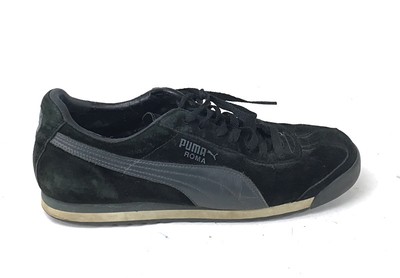 puma roma black leather