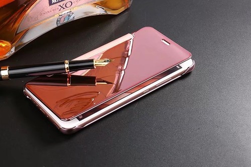 COQUE HOUSSE LIVRE HUAWEI P10 FLIP COVER RABAT FIN EFFET MIROIR + VERRE - Picture 10 of 14