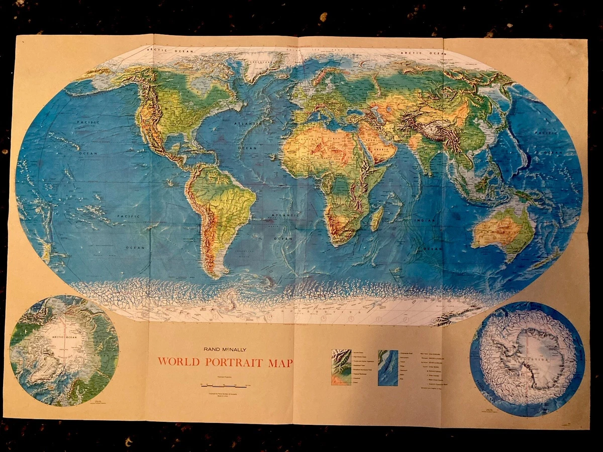 Rand McNally & Co. Antique World Wall Maps for sale | eBay