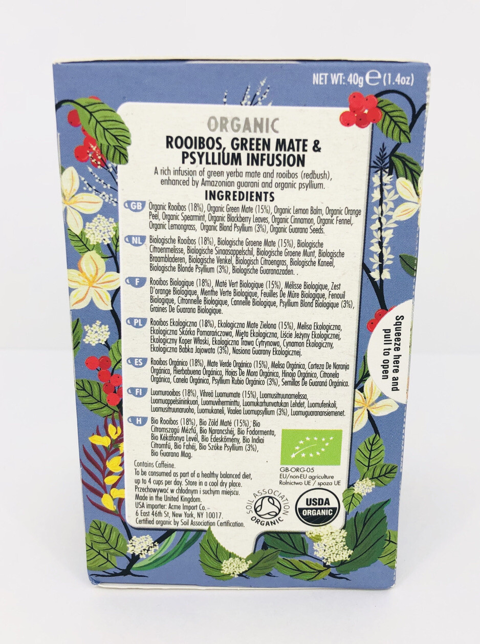 Organic Botanic Slim Mate Heath & Heather Tea w. Yerba Mate & Rooibos