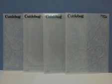 Provo Craft Cuttlebug - 4 Preowned - Frames and Vinery Embossing Folders