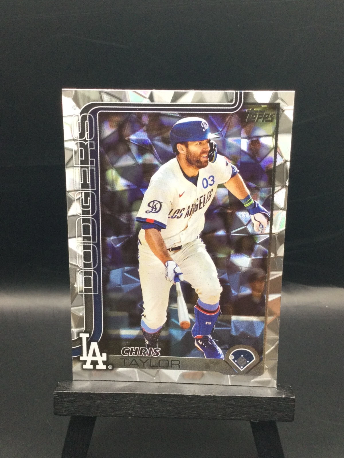 2025 Topps Series 1 Chris Taylor Diamante Foil #53 Los Angeles Dodgers