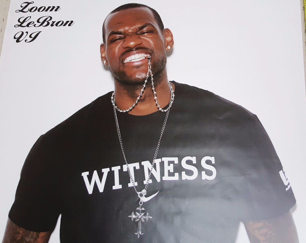 2008 LeBron James Nike Witness 10 Vinyl Rafter Banner Los