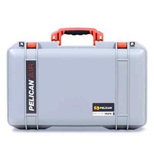 Silver  Orange Pelican 1525 Air case. With Foam.