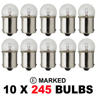 10 x 245 Stop Brake Tail Bulbs 10W Car Auto Van Bulb R10W BA15s