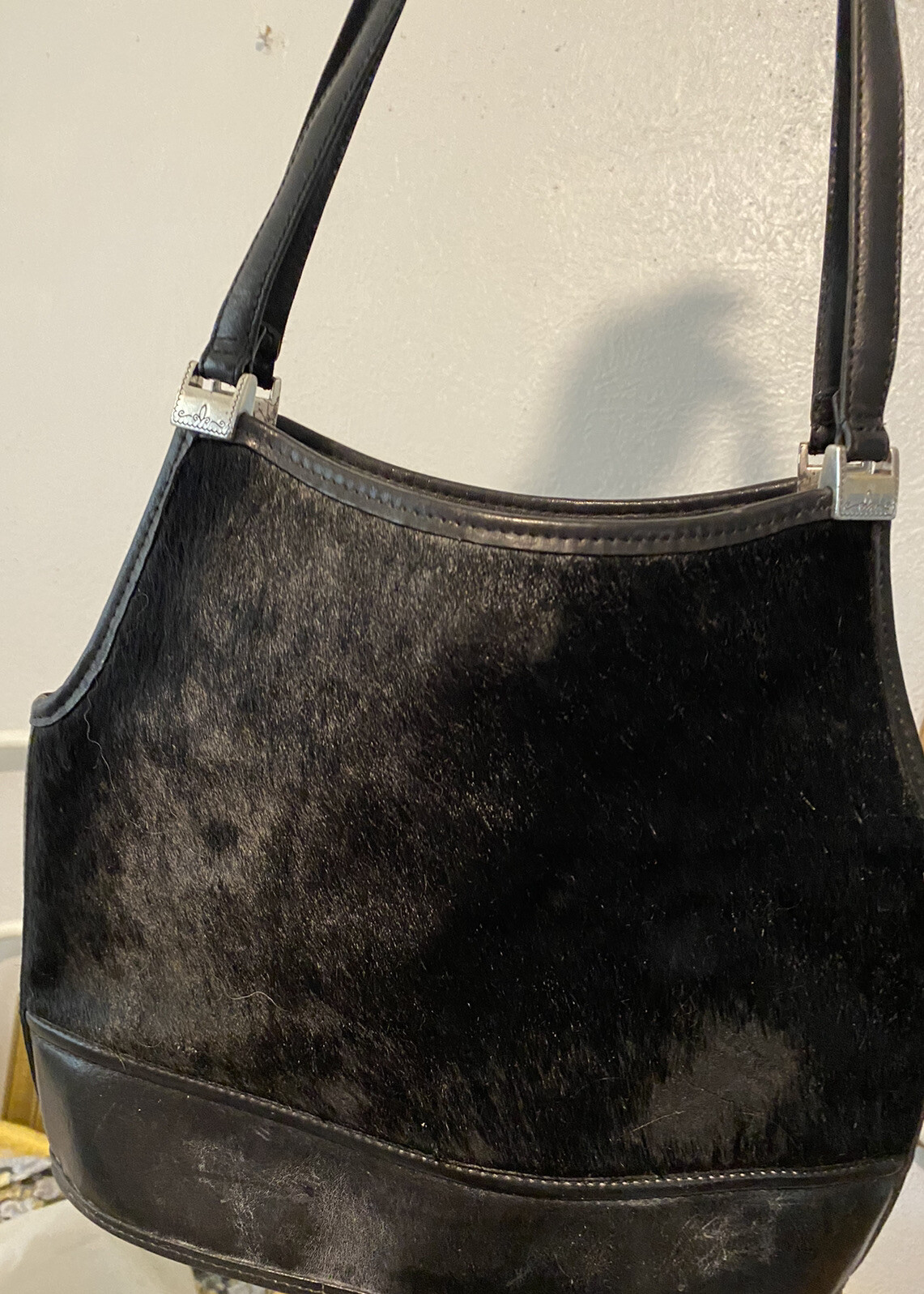 PONY BRIGHTON capelli di polpaccio pelle doppie cinghie MustangGirl64 5 borsa a tracolla