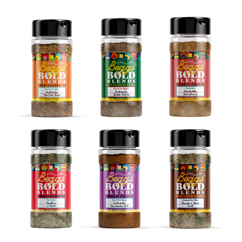Beggs Bold Blends Spices Six-Pack (low sodium)   Gift Set    - Afbeelding 1 van 3