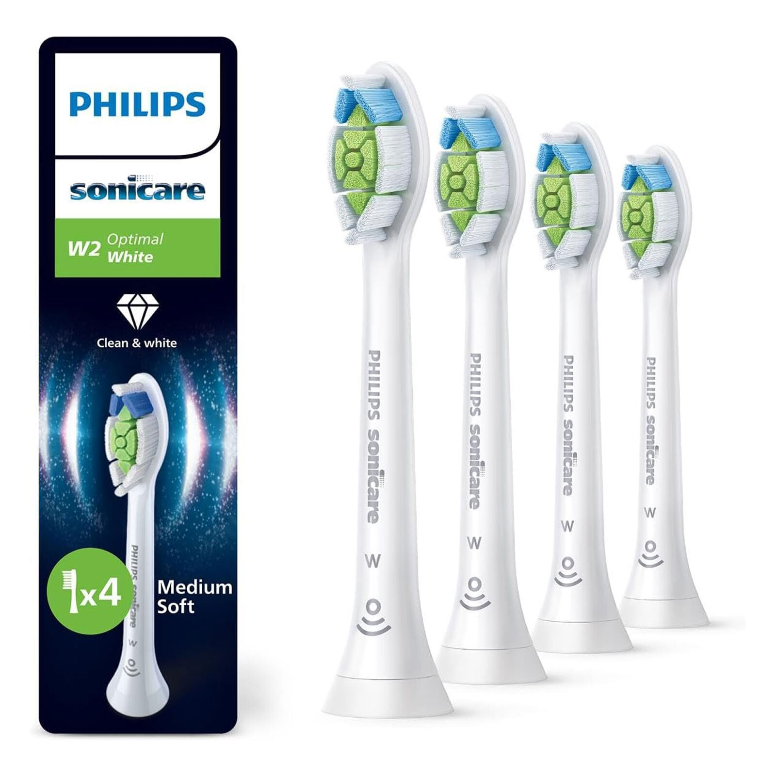 Philips HX606487 Sonicare W2 Optimal White Original Ersatzbrstenkpfe Refill 7190₽