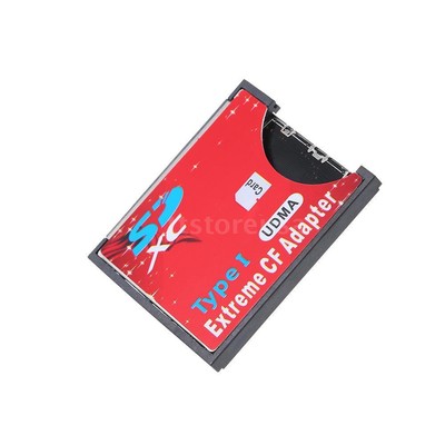 Mini SD/SDHC/SDXC To CF Type I Extreme Compact Flash Card
