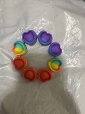Pop Push It Bubble Fidget Bracelet Sensory Kids Special Needs Stress Relief