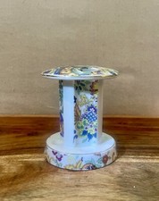 Vintage Porcelain Flowers Toothbrush Holder By Lefton China 6876