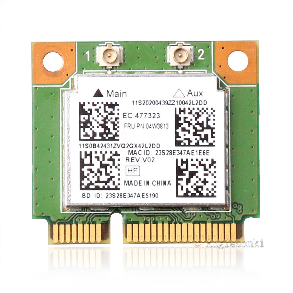 Realtek RT8723BE Wi-Fi + BT4.0 WLAN Card For Lenovo 04W3813 E440.