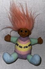 Russ Berrie Plush Troll Doll Easter Egg 7 Inch Pastel