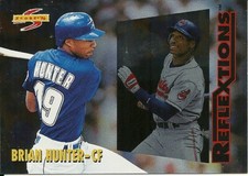 1996 Score Reflexions Brian Hunter Kenny Lofton 4 Astros Indians