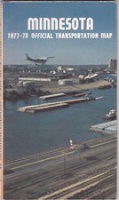 1977-78 Official State Issue Road Map Of Minnesota