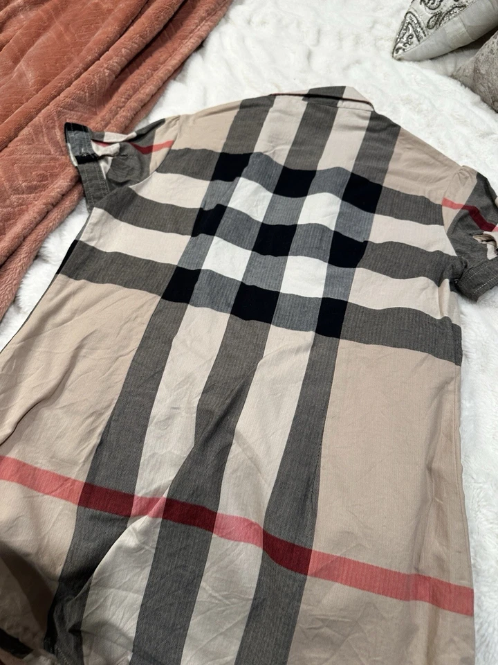 Burberry Brit Nova Check - Manga curta tamanho P - Imagem 4 de 4