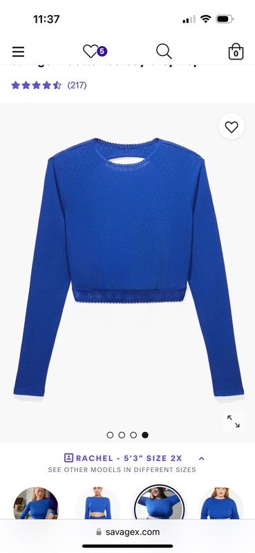 Savage X Cotton Jersey Crop Top