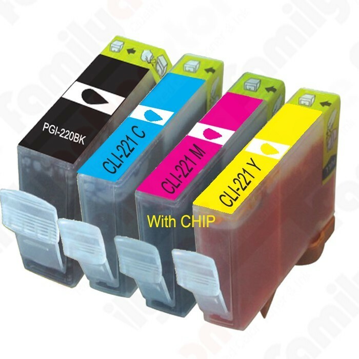 Ink Cartridges Compatible for PGI-220 CLI-221 Canon Pixma MP640 MX870 MX860-image