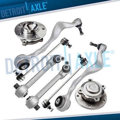 8pc Front Control Arms Wheel Bearings for BMW 128i 135i 325i 328i 330i 335d 335i