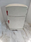 Vintage 1950's Wolverine Tin Litho Red & White Kitchen Refrigerator