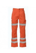 WorkBear Hi-Vis Combat Trousers Orange Size XL DH006 EE 09