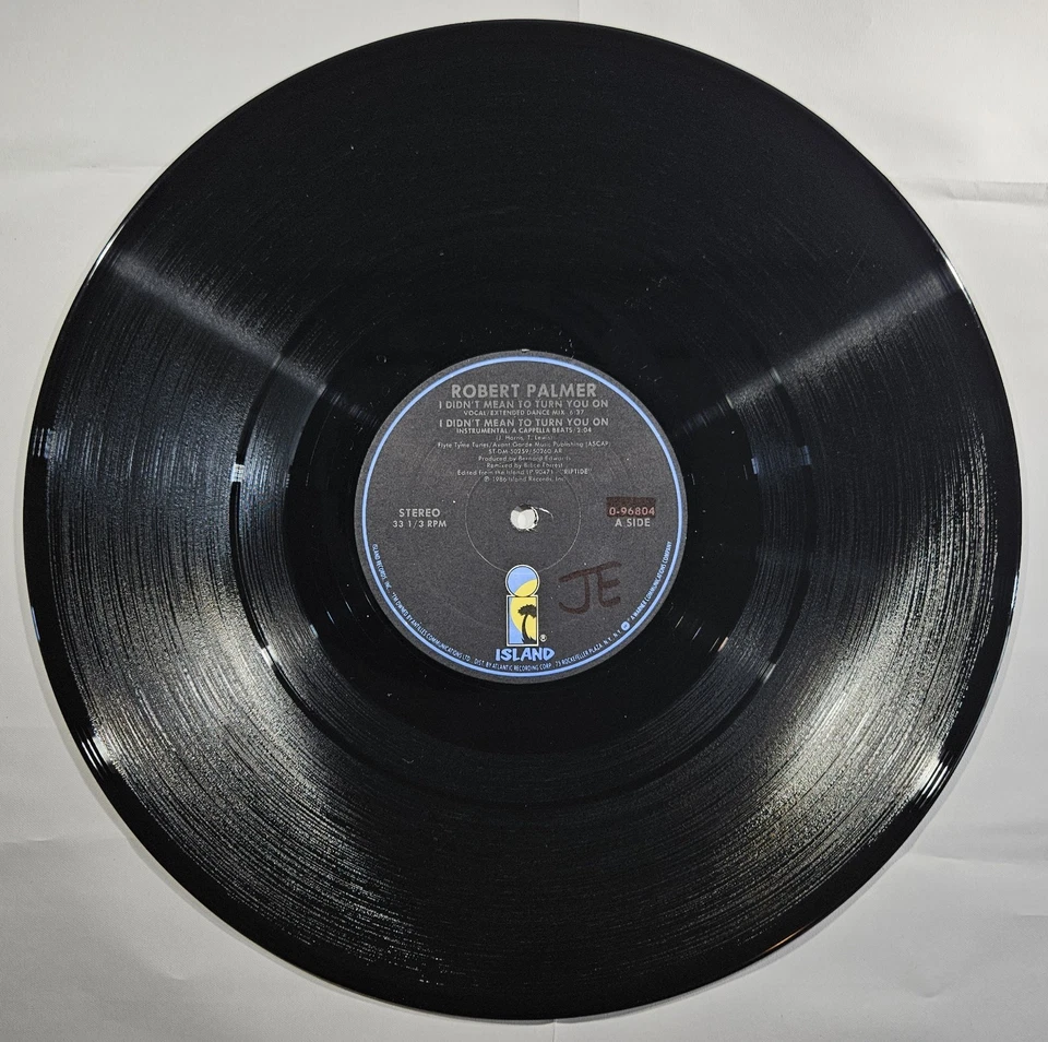 Robert Palmer - I Didn't Mean to Turn You On [1986 Used Vinyl Record 12" Single] - Image 3 of 4