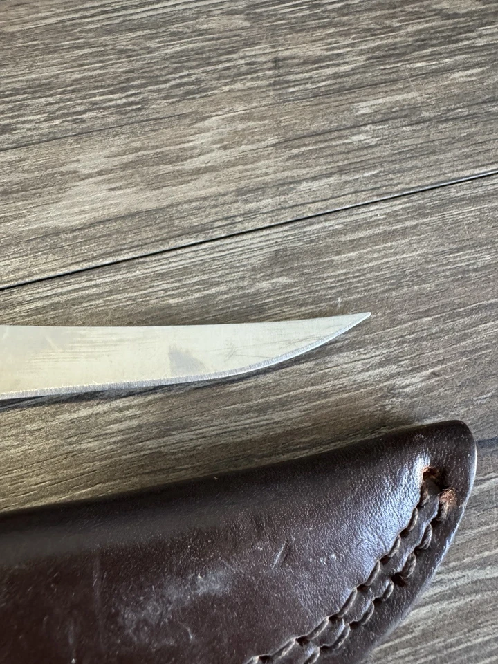 Cuchillo desollador vintage Schrade+ hecho en EE. UU. Tío Henry 164 cuchillo de hoja fija  Foto 4 de 4