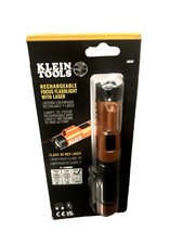Klein Tools 56040 Rechargeable Focus Flashlight With Laser - Orange. NIP.